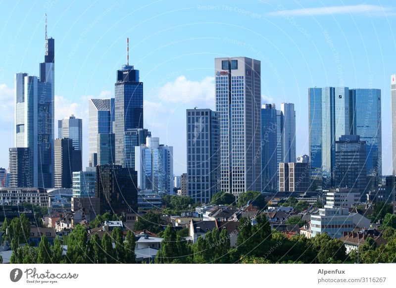 Bankfurt Central Park Frankfurt Town Downtown Outskirts High-rise Bank building Business Energy Relaxation Expectation Financial Industry Advancement Society