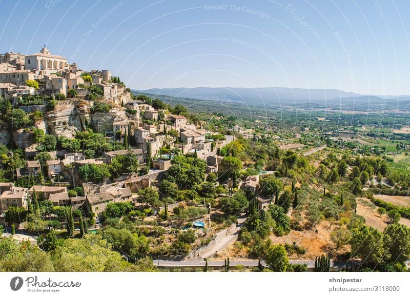 Gordes, Provence-Alpes-Côte d'Azur, France Elegant Well-being Vacation & Travel Tourism Trip Sightseeing City trip Summer Summer vacation Hiking Landscape Sky