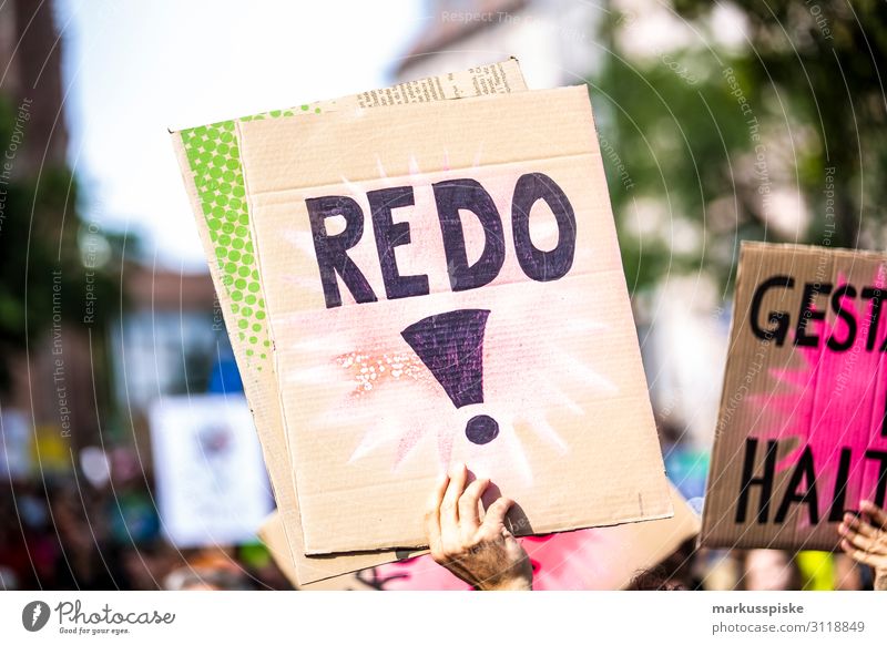 REDO! Child University & College student Disaster Peace Global Climate Mobilisation Global Climate Strike activist appeal atmosphere Background picture blue