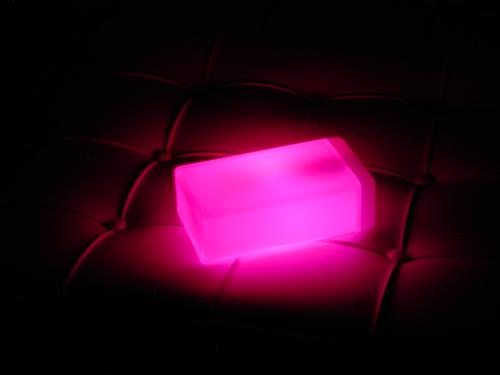 Cube Pink Light object Lava lamp Futurism Lamp Things cube futuristic