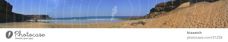 playa de esquinzo Canaries Waves Fuerteventura Beach Ocean Europe mare panaroma canary islands water Bay