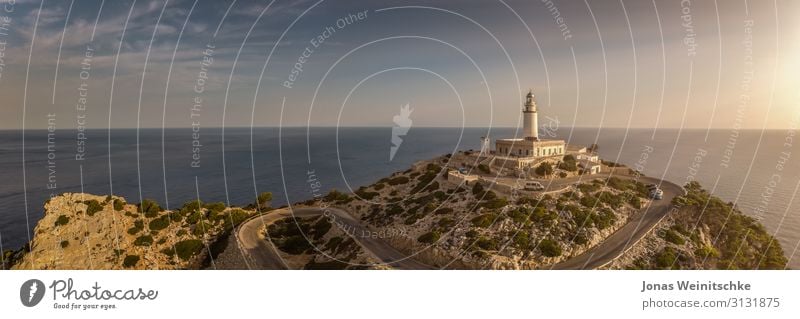 Panorama from a lighthouse in Mallorca Vacation & Travel Tourism Trip Adventure Far-off places Freedom Sightseeing Expedition Summer Summer vacation Ocean