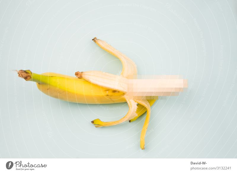pixelated banana in front of a neutral background Banana pixels blurred Anonymous Sex Sexuality unpeopled Neutral Background Penis sex divide Gender