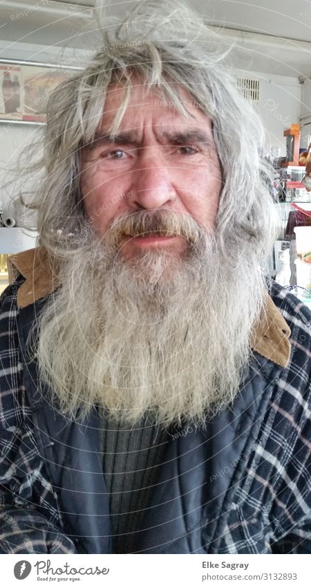 Eddi people among us.... Masculine Male senior Man Life 60 years and older Senior citizen Gray-haired Long-haired Beard Hair Old Touch Looking Exceptional