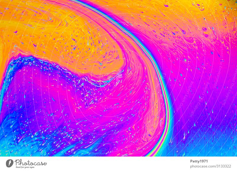 Interference colors in a soap film Science & Research Physics interference colours Surface tension Swirl Soap bubble Fluid Crazy Multicoloured Movement Complex
