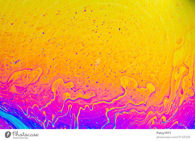 Interference colors in a soap film Science & Research interference colours Physics Surface tension Soap bubble Fluid Crazy Multicoloured Movement Bizarre