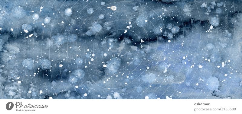 winter night Winter Snow Winter vacation Feasts & Celebrations Hallowe'en Christmas & Advent New Year's Eve Art Painting and drawing (object) Watercolors