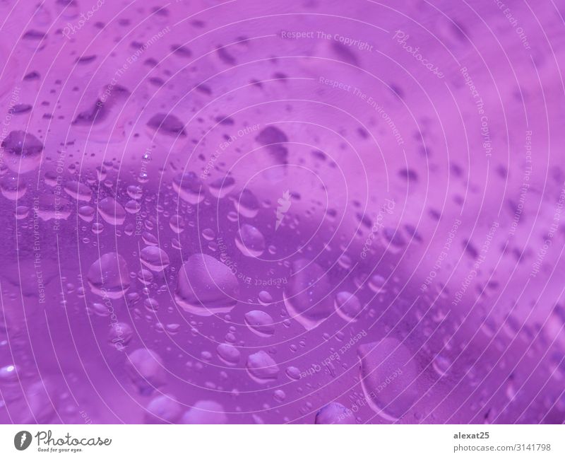 Drop background in purple Environment Nature Rain Fresh Wet Natural Clean Purity bubble clear Condensation Dew isolated liquid Purple raindrop Surface