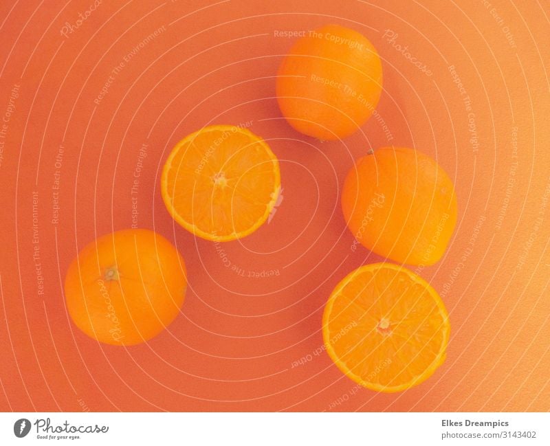 orange Food Fruit Orange Healthy Eating Joy Colour photo Interior shot Deep depth of field Bird's-eye view