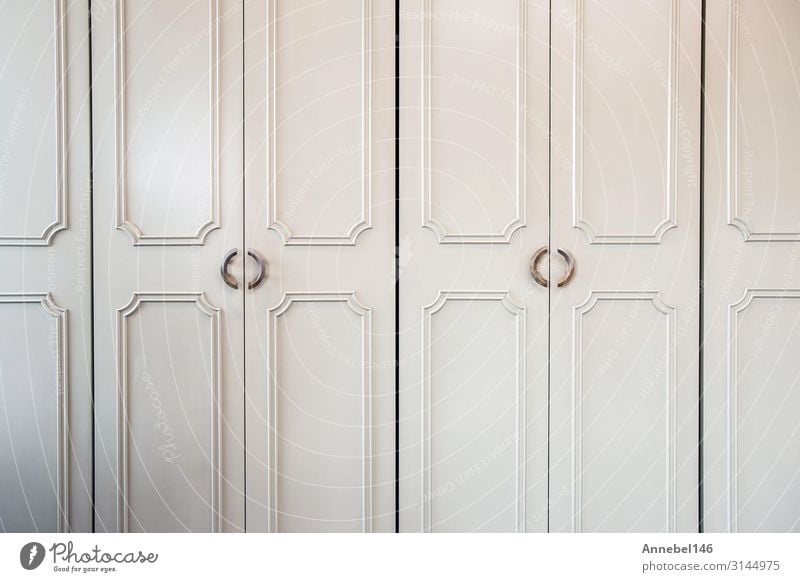 White luxury closet doors wood closeup, modern design Elegant Design Flat (apartment) House (Residential Structure) Furniture Bedroom Kitchen Architecture