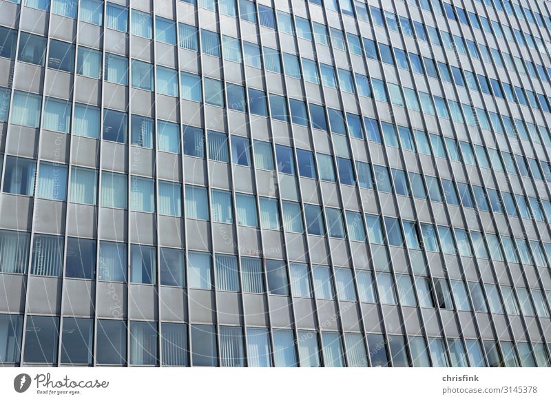 Facade of high-rise building House (Residential Structure) Bank building Industrial plant Tower Window Stone Concrete Glass Metal Work and employment Study