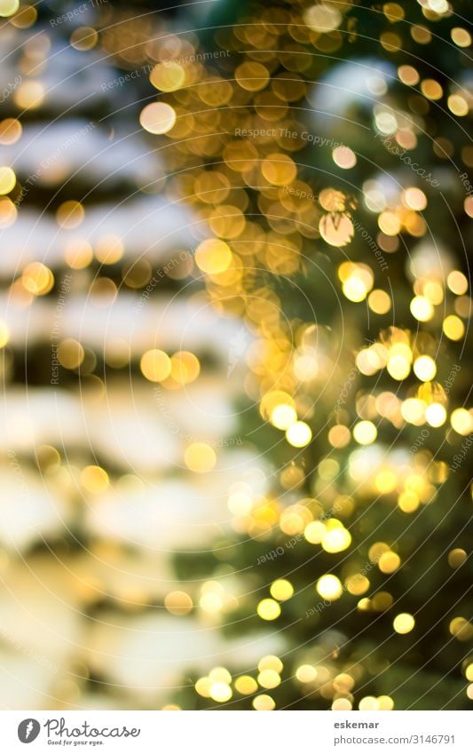 Bokeh christmas background Design Feasts & Celebrations Christmas & Advent Christmas tree Adorned Art Decoration Glitter Ball christmas ball Light Fairy lights