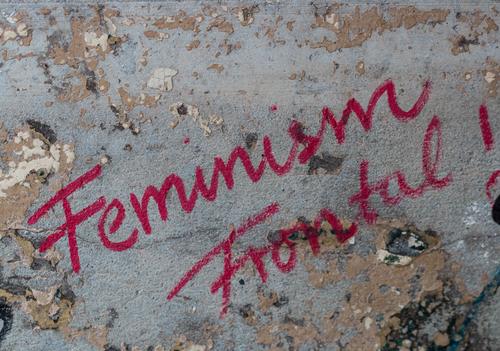 Feminism Frontal ! UT HH19 Characters Graffiti Power Willpower Brave Determination Fairness Effort Aggravation Contentment Resolve Equal Competent