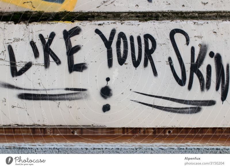 Like Your Skin | UT HH19 Characters Graffiti Love Authentic Truth Honest Tolerant Fear Esthetic Stress Relaxation Success Advancement Serene Health care Hope