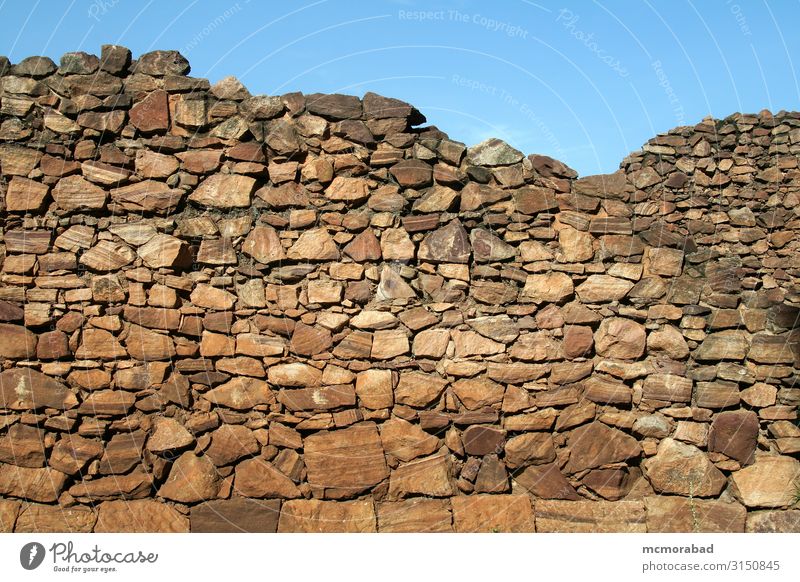 Rubble Wall Face Stone Old Build wall Partition Barrier Fence Hedge Dressed Side Surface Elevation construction Erection Formation Built Horizontal Colour photo