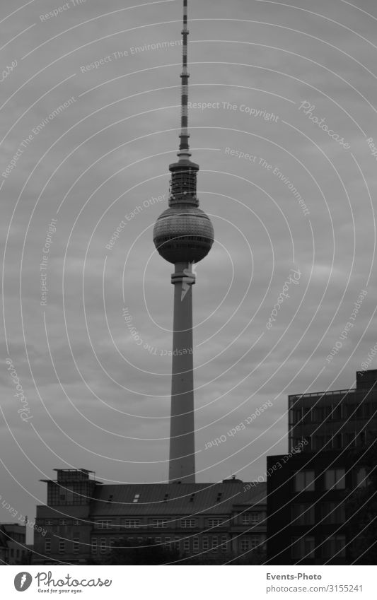 Berlin television tower Tourism Trip Sightseeing City trip Architecture Berlin TV Tower Capital city Downtown Building Tourist Attraction Adventure Contentment