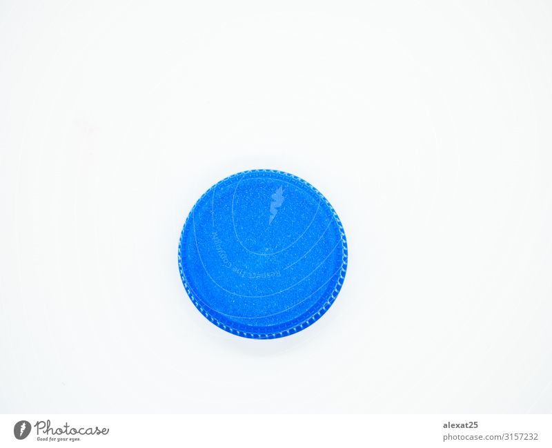 Blue plastic stopper isolated Beverage Bottle Design Industry Group Collection Plastic White Colour Artificial background cap caps circle colorful
