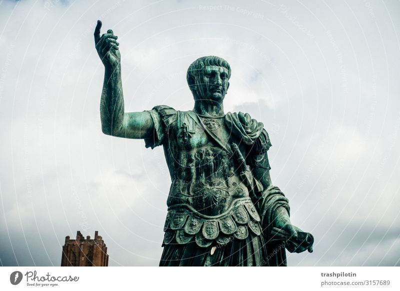 Julius Caesar Rome Italy Europe Tourist Attraction To talk Statue Colour photo Exterior shot