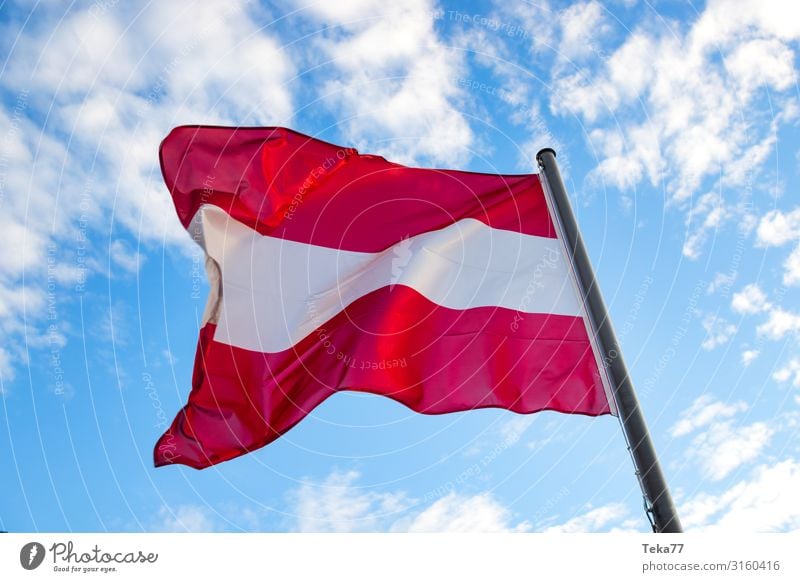 The Austrian Flag Wind Sign Characters Digits and numbers Signs and labeling Esthetic Colour photo Exterior shot