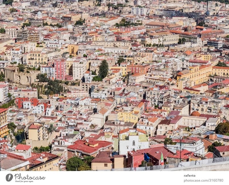 Top view of Naples panoramic view, Napoli, Italy Vacation & Travel Trip Sightseeing Summer Ocean Landscape Sky Coast Above Blue Italian europa holiday panorama