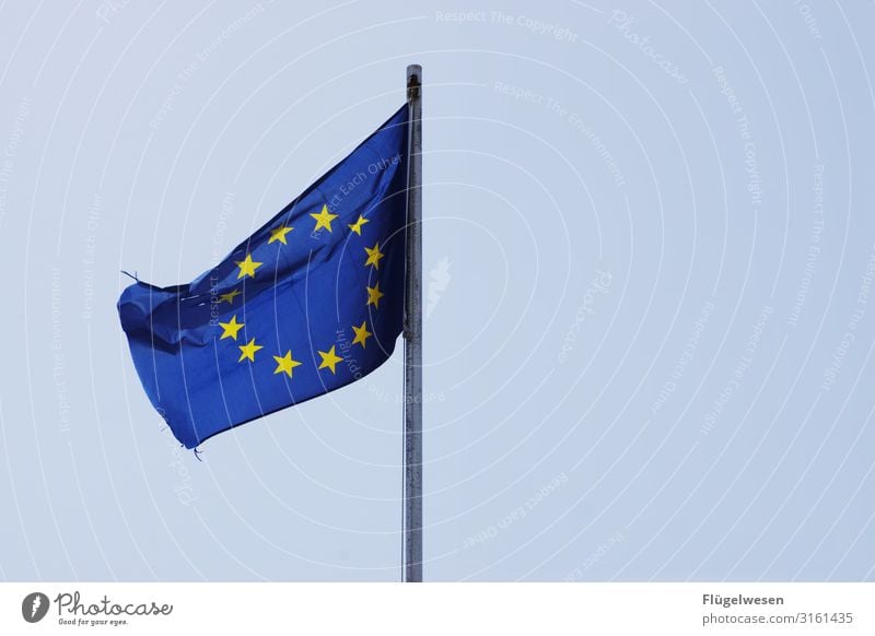 EU Europe Flag Flagpole European European Union