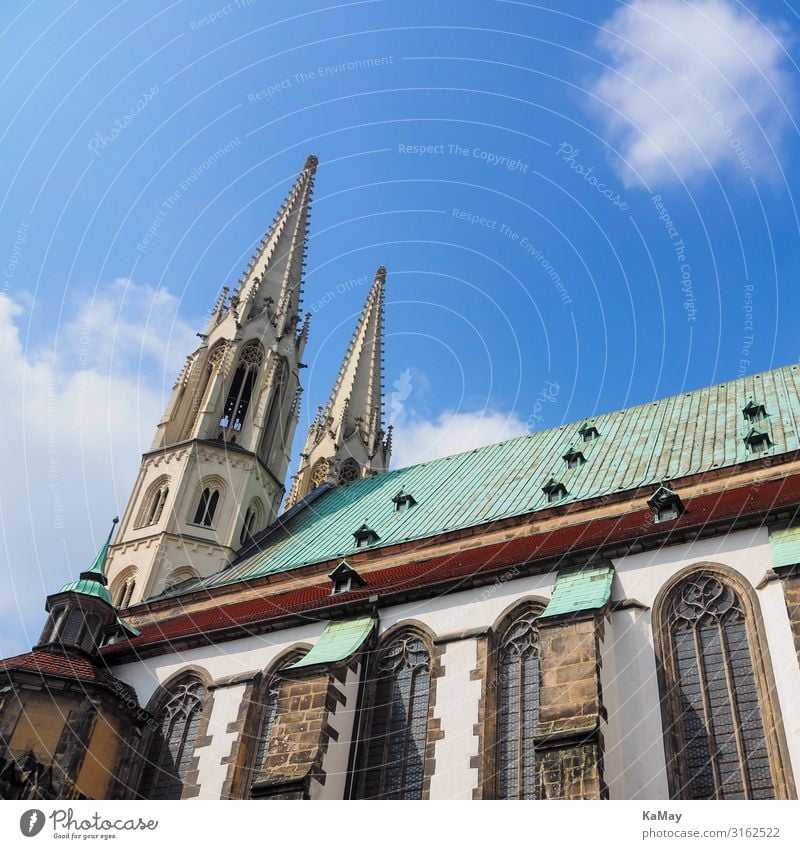 St. Peter and Paul Church in Görlitz Sky Spring Beautiful weather goerlitz Saxony Germany Europe Small Town Old town Deserted Dome Manmade structures Building
