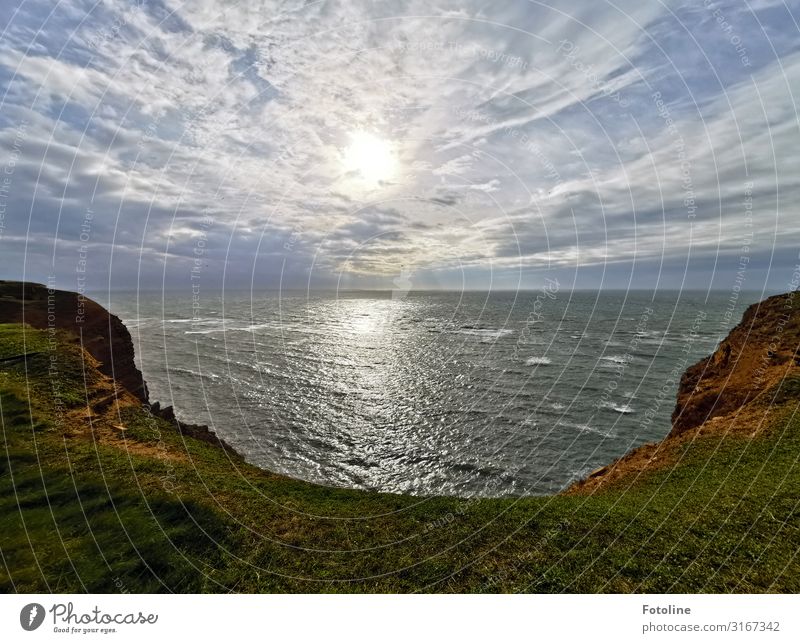 Heligoland Environment Nature Landscape Plant Elements Earth Water Sky Clouds Grass Rock Mountain Waves Coast North Sea Ocean Island Far-off places Free