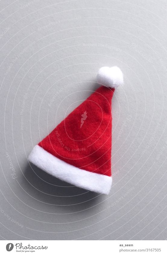 Christmas hat Feasts & Celebrations Christmas & Advent Cloth Pelt Felt Accessory Cap Santa Claus hat Lie Esthetic Brash Friendliness Happiness Bright