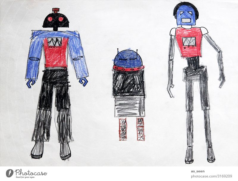 We are the robots Leisure and hobbies Playing Parenting Science & Research Kindergarten Child School Advancement Future Astronautics Body Stationery Paper