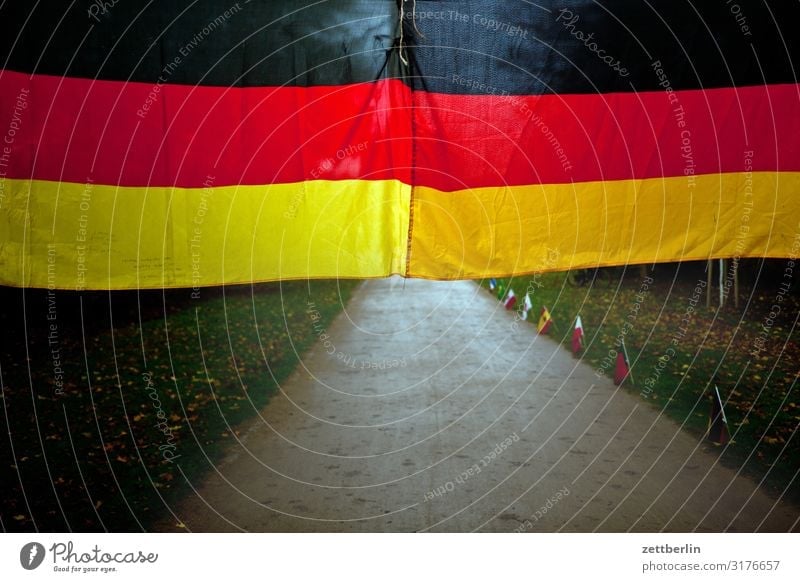 German flag Berlin zoo Germany German Flag Capital city Deserted Nationalities and ethnicity Park Copy Space Forest Lanes & trails