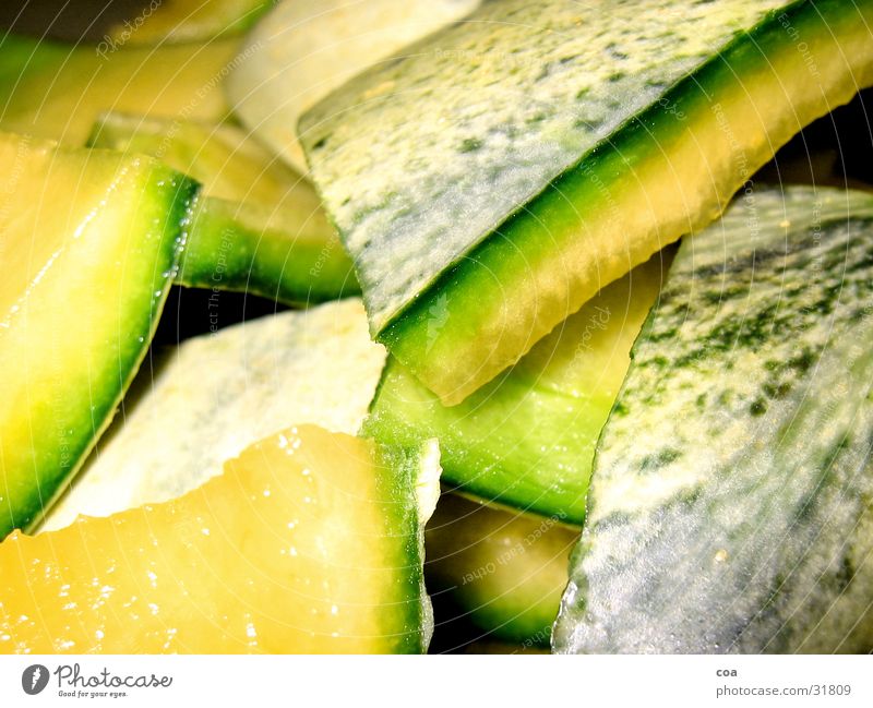 melon Green Yellow Color gradient Fresh Healthy Bowl Structures and shapes