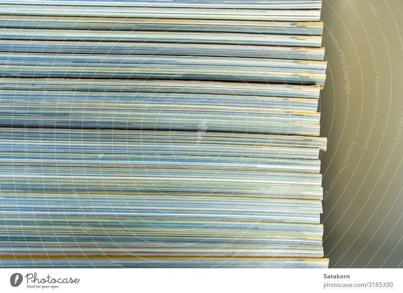 Texture of the opposite of spine magazine Reading Newspaper Magazine Book Library Leaf Paper Collection Yellow White monthly Stack Accumulation background