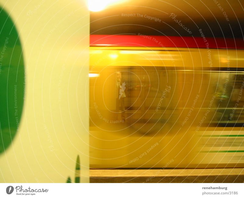 Berlin Railway Railroad Station Motion blur Ski-run Speed Reflection Colour photo