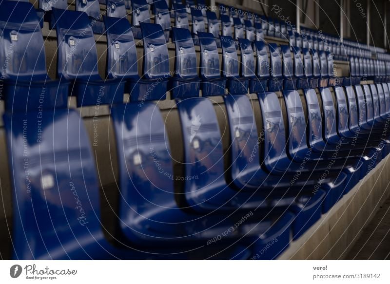 Stadium chairs blue from the side Stands Sporting Complex Chair Select Utilize Crouch Sit Wait Esthetic Simple Together Original Athletic Blue Emotions Joy
