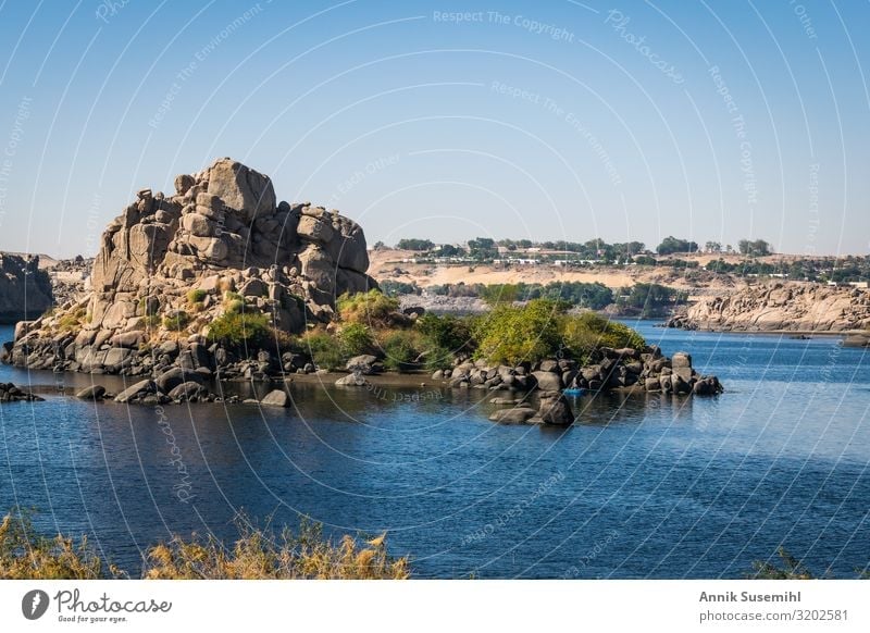 View from Philae Temple to the Nile near Aswan Vacation & Travel Tourism Sightseeing Cruise Summer Summer vacation Ocean Winter Winter vacation Nile cruise
