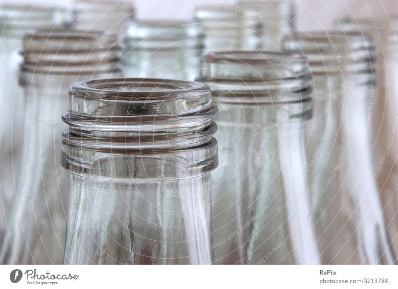 Row of returnable glass bottles. Beverage Drinking Bottle Glass Lifestyle Style Design Healthy Healthy Eating Wellness Work and employment Profession Workplace