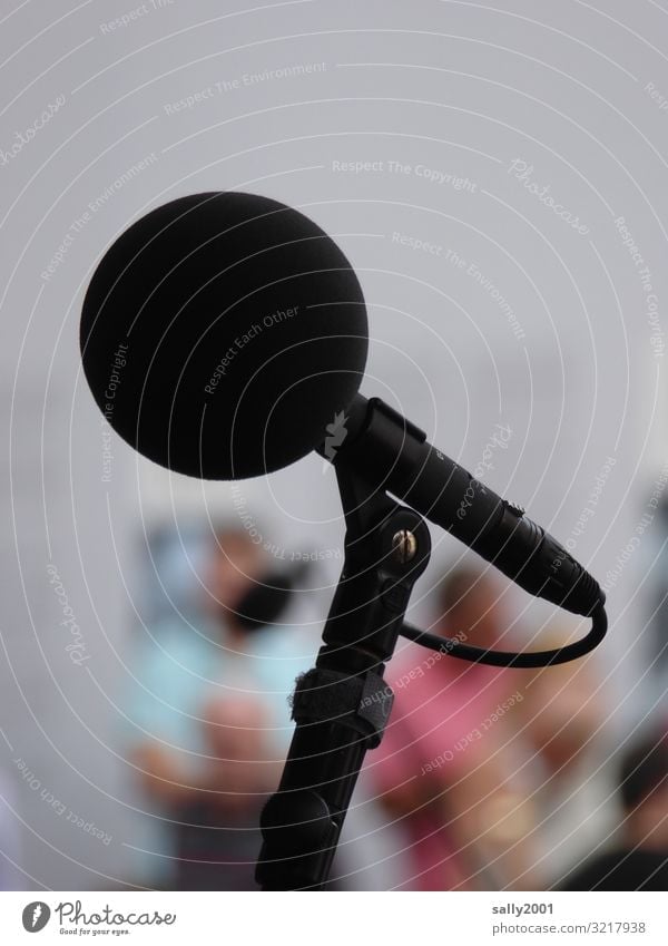 clear throat... Entertainment electronics Microphone Outdoor festival Listen to music To talk Round Black Communicate Live Loud Volume Sound engineering