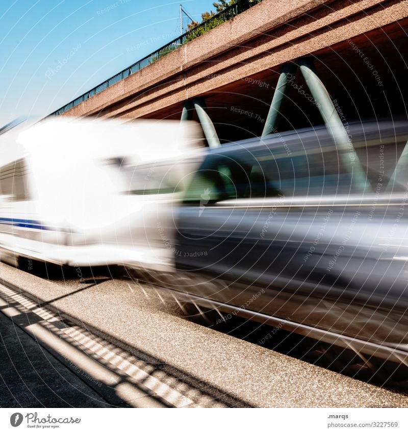 travel Transport Means of transport Traffic infrastructure Road traffic Motoring Street Highway Car Driving Speed Mobility Motion blur Future Long exposure Line