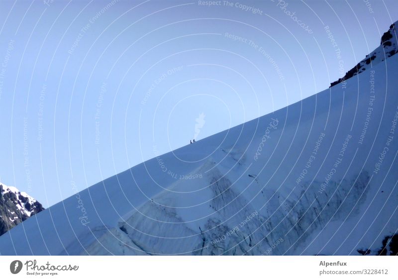 Dimensions | Mountaineer search image Climate change Beautiful weather Ice Frost Rock Alps Monk (mountain) Peak Snowcapped peak Glacier Cold Self-confident