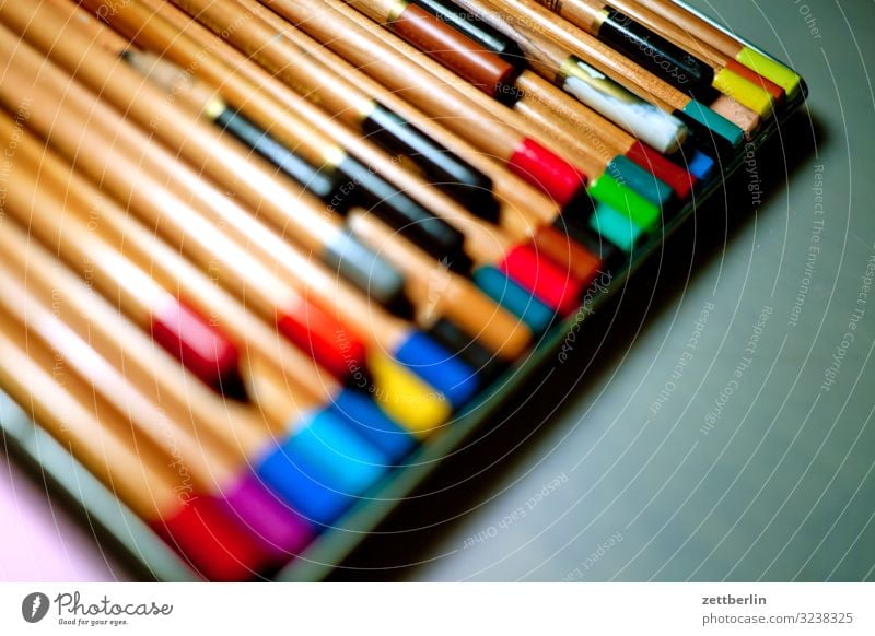 coloured pencils Workbench Multicoloured Crayon Conceptual design Colour Dye Media designer Graphic artist Illustration Illustrate Idea Creativity Chalk Art