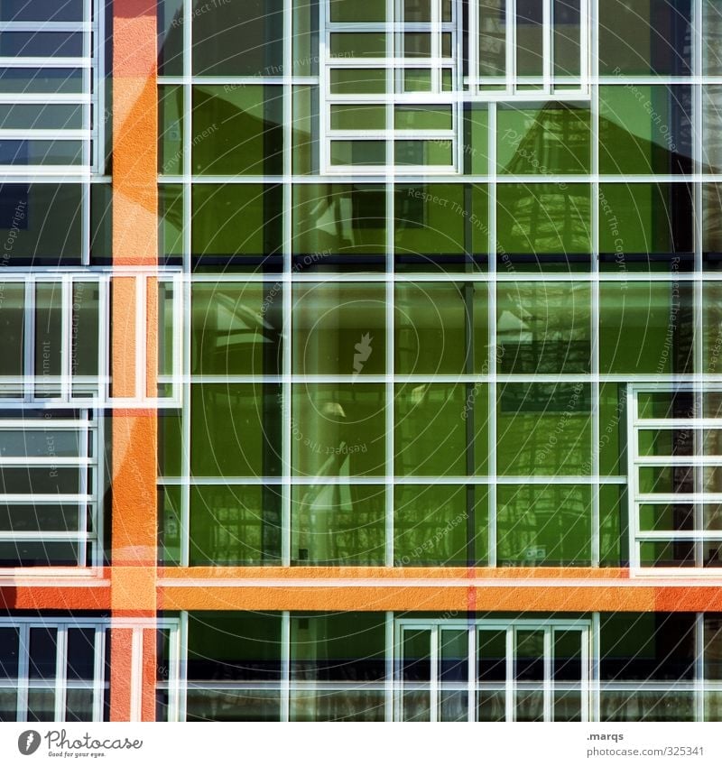 All only facade Elegant Style Design Facade Window Line Exceptional Hip & trendy Uniqueness Maritime Colour Arrangement Double exposure Mosaic Colour photo