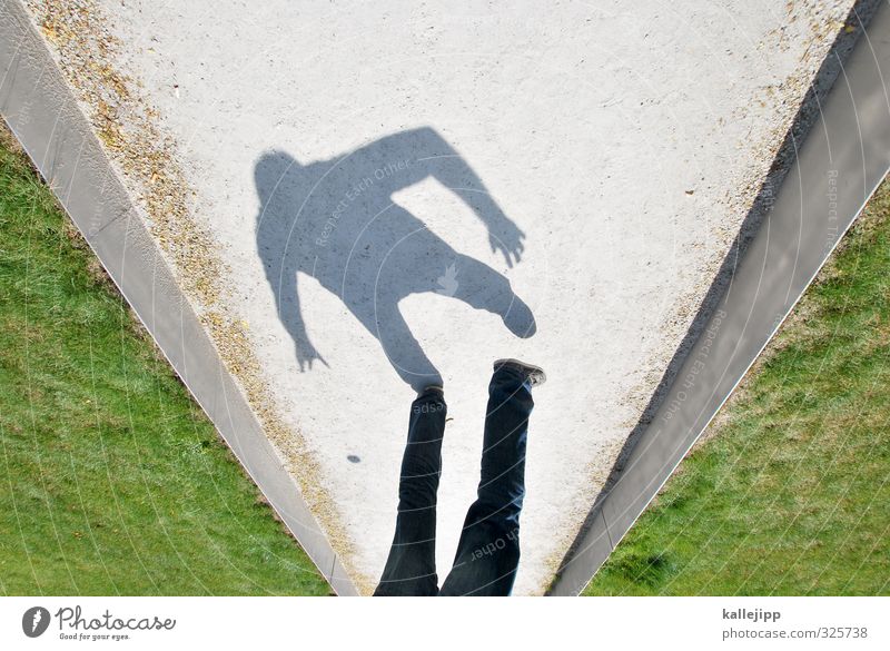 "peaceful" walks Shadow Light and shadow Human being Man conceit Sun by hand Silhouette Contrast Black Bright Legs Lanes & trails Target strategy Grass Park
