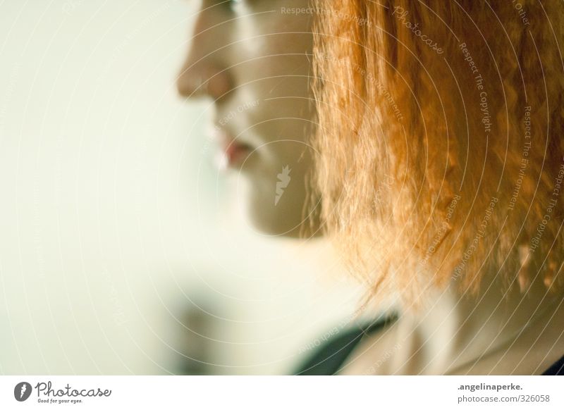 maybe leelo Orange Crêpe Hair and hairstyles Shallow depth of field Profile Light Partially visible