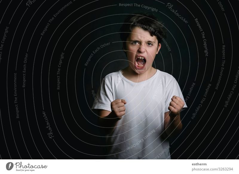 angry boy Human being Masculine Child Family & Relations Infancy 1 8 - 13 years To talk Fitness Scream Sadness Aggression Threat Rebellious Crazy Anger Emotions