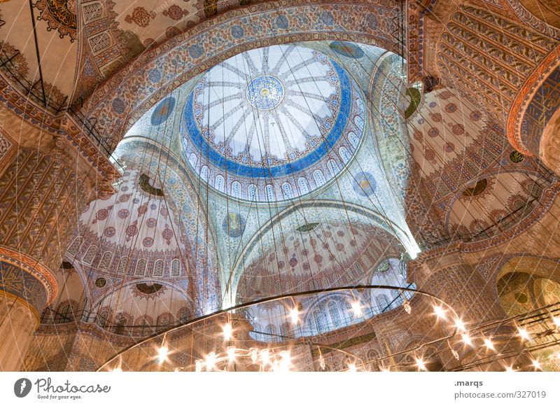 cupola Vacation & Travel Tourism Sightseeing City trip Culture Istanbul Turkey Manmade structures Building Architecture Mosque Blue Mosque Tourist Attraction