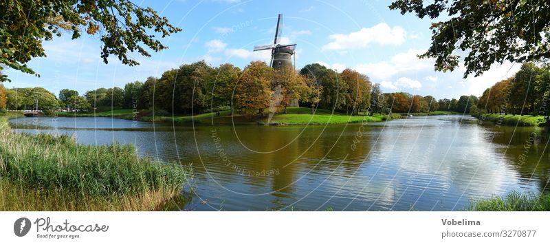 Windmill De Seismolen in Middelburg De Seismoles binnengracht Europe gallery holland Body of water Gracht dutch Dutch windmill Mill Netherlands seismoles