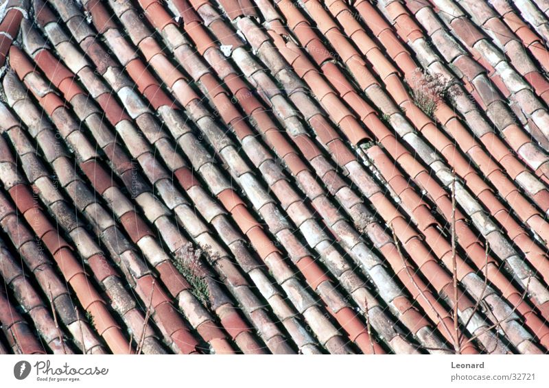 tiled roof House (Residential Structure) Brick Building Architecture people Blanket Old