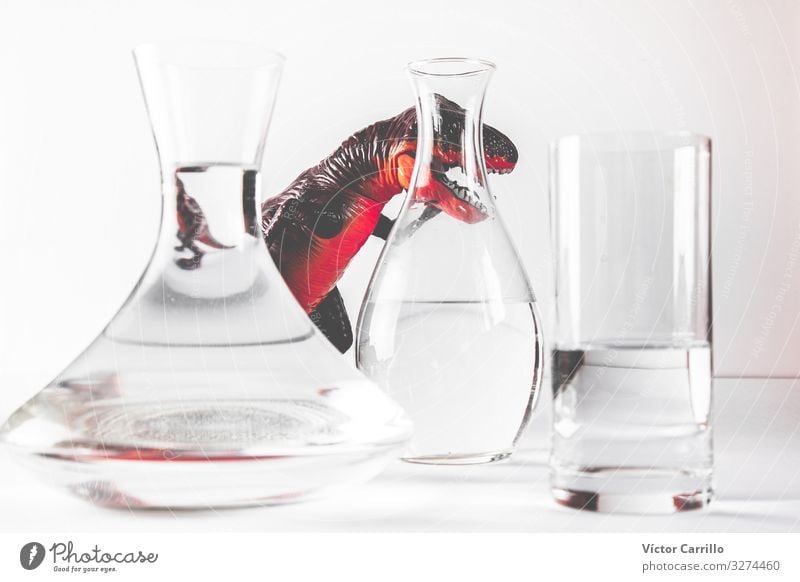 A tres behind glasses of water Glass Cool (slang) Elegant Fantastic Might Colour photo Multicoloured Interior shot Studio shot Close-up Detail Deserted