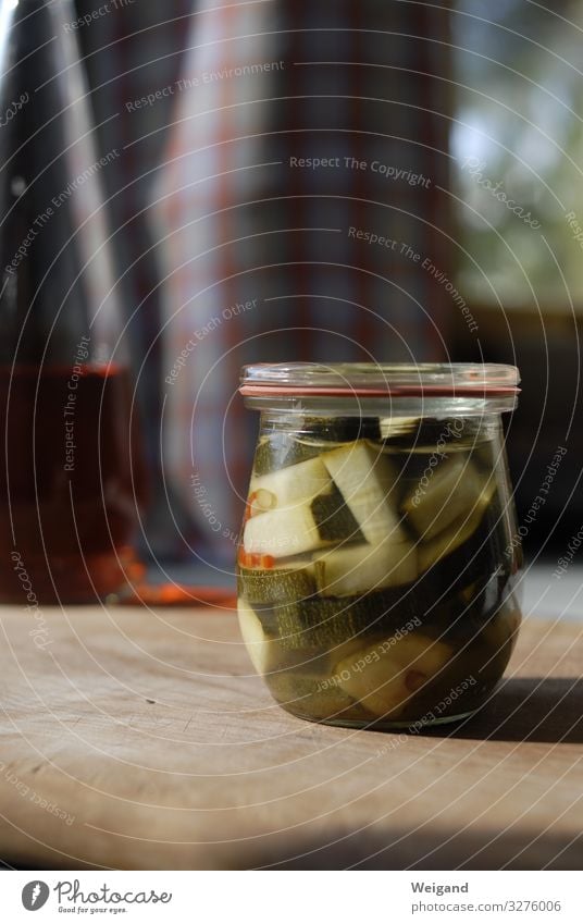 preserving jar Food Vegetable Glass Contentment pot Preserving jar Slow food Supply Future Colour photo Interior shot Shallow depth of field