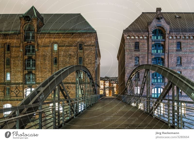 Hamburg famous Speicherstadt Beautiful Vacation & Travel Tourism Sightseeing House (Residential Structure) River Town Downtown Harbour Bridge Building